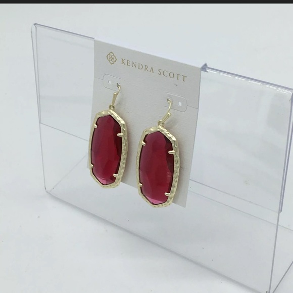 NWT Kendra Scott RED BERRY GLASS DROPS MSRP $148 - Picture 2 of 3